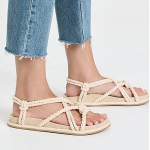 Ulla Johnson
Suri Twisted Rope Sandals size US 6-6.5 EUR 36 new without tags